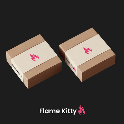 Pink Flame Kitty Lighter